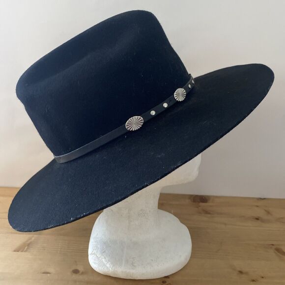 Vintage Wrangler Black Western Hat - Picture 3 of 9